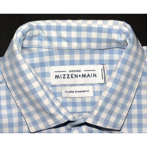 Mizzen + Main Leeward Standard Fit Mens Long Sleeve Button Front Shirt Size‎ XL - Picture 7 of 9